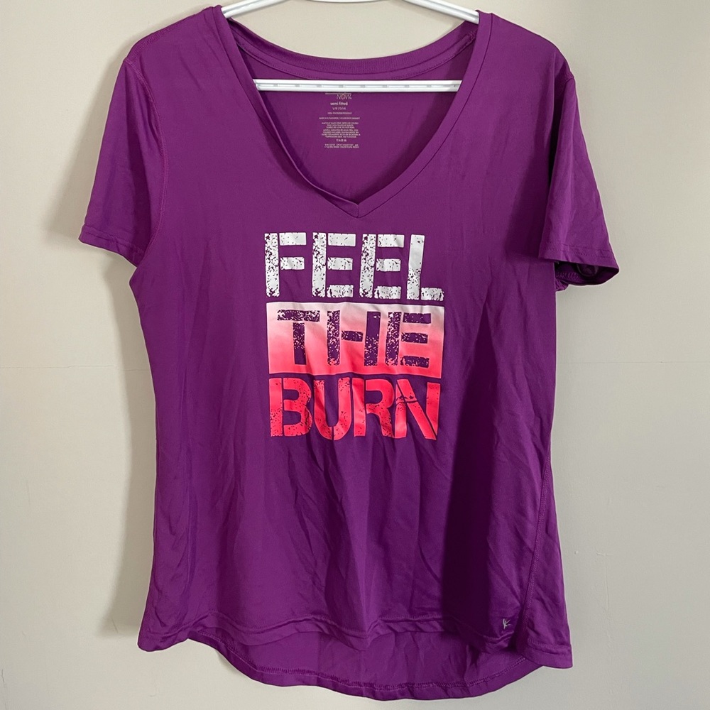Danskin Now Feel the Burn workout shirt